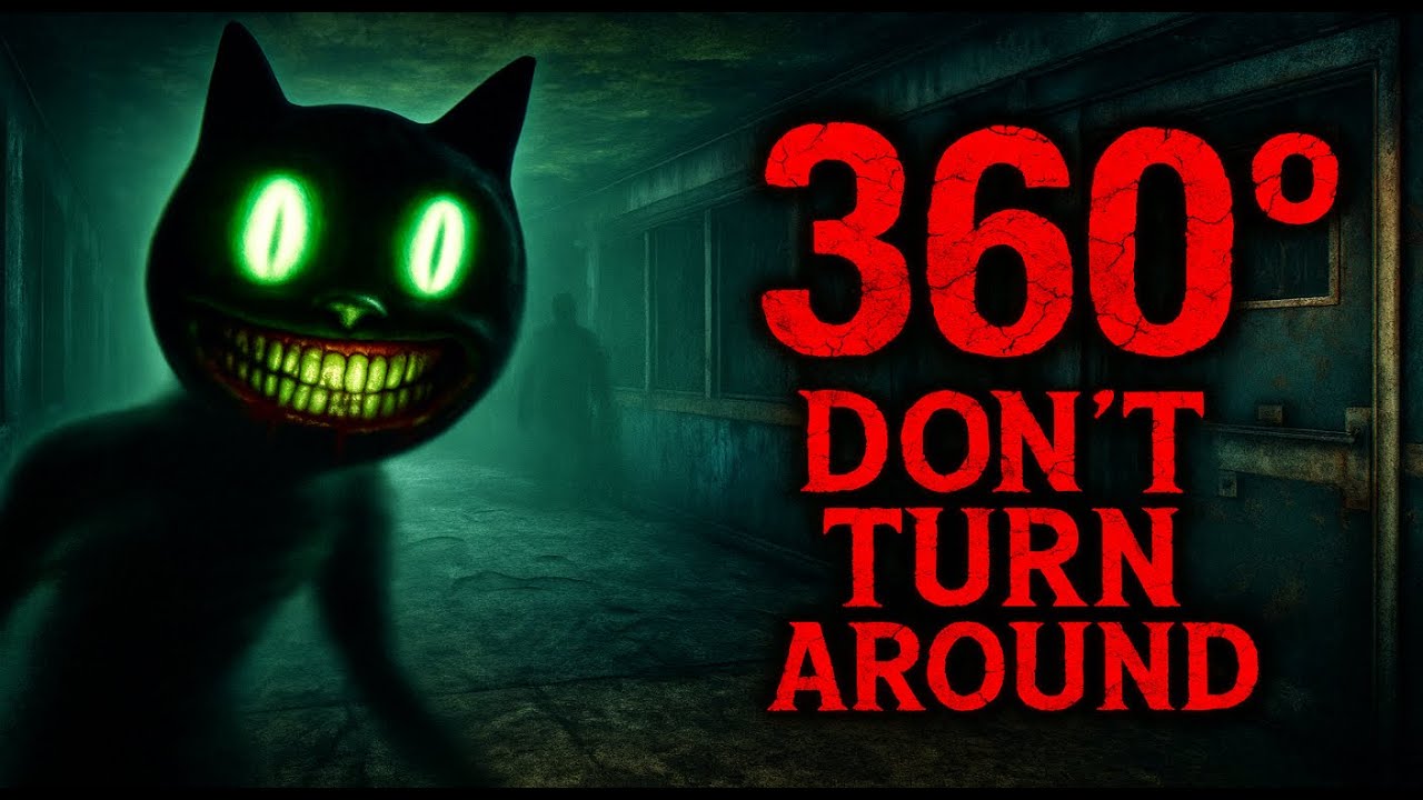 360° Horror: Trapped in a Haunted Asylum with Cartoon Cat | VR Chase Experience!