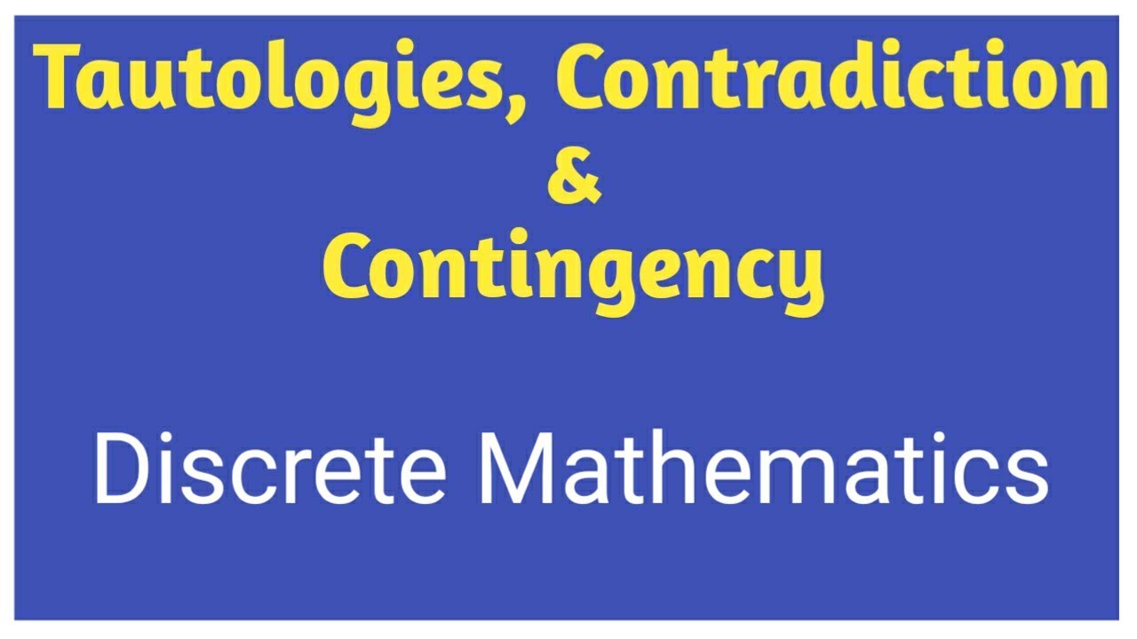Tautologies, Contradictions, and Contingencies Explained by Prof. M. Ibrar