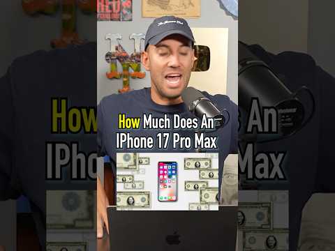 How Much Does An IPhone 17 Pro Max Actually Cost To Make? #fypシ #funny #iphone #apple #money