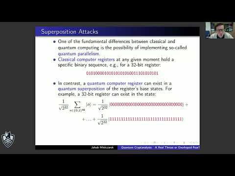 PQC - Quantum Cryptanalysis - A Real Threat or Overhyped Fear? Dr Jakub Mielczarek