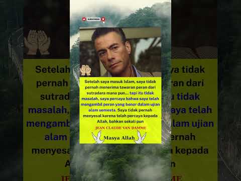 ✅ Aktor Dunia Terkenal Jean-Claude Van Damme Memeluk Islam! #edukasi #masukberanda #quotes #remimder