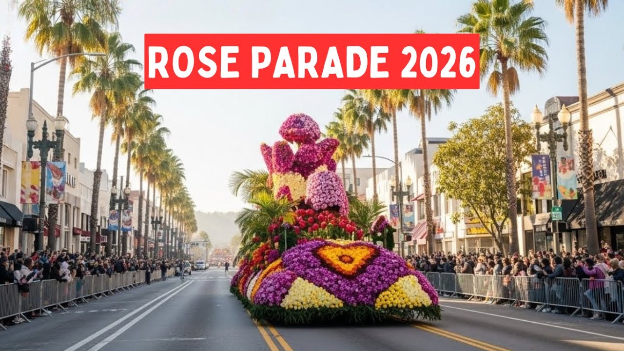 Rose Parade 2026 Full Route in 4K HDR 🌸