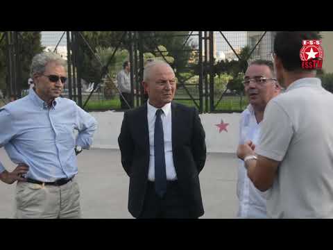 Mr Ridha Charfeddine rend visite au centre de formation.🔴⚪