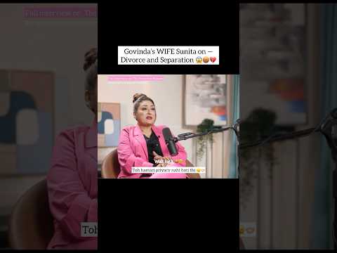 Govinda’s wife on DIVORCE angry with media 🤬😤 #govinda #govindasongs #sunitaahuja #bollywood #fyp