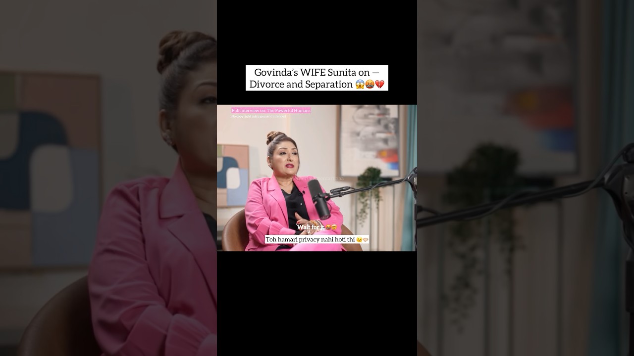 Govinda’s wife on DIVORCE angry with media 🤬😤 #govinda #govindasongs #sunitaahuja #bollywood #fyp