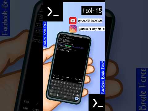 🔓 Facebook Brute Force in Termux 💀 Password Cracking Test | Tool-15 | #HackersWaySM