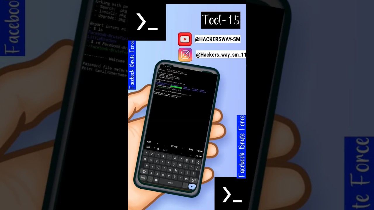 🔓 Facebook Brute Force Test with Termux | Tool-15 for Educational Use