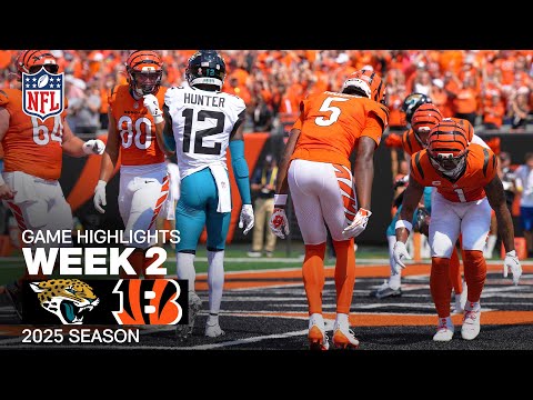 Jacksonville Jaguars vs. Cincinnati Bengals Game Highlights | NFL 2025 Season Week 2