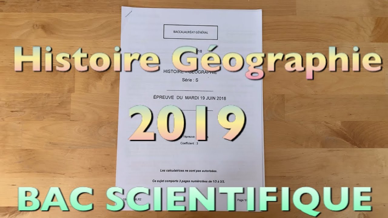 Sujet HGEC 2019 Bac S 📚
