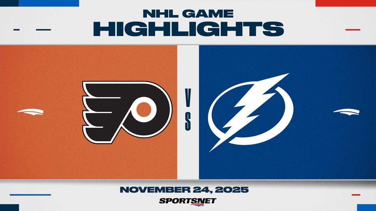 NHL Highlights: Flyers vs. Lightning 🏒 (Nov 24, 2025)