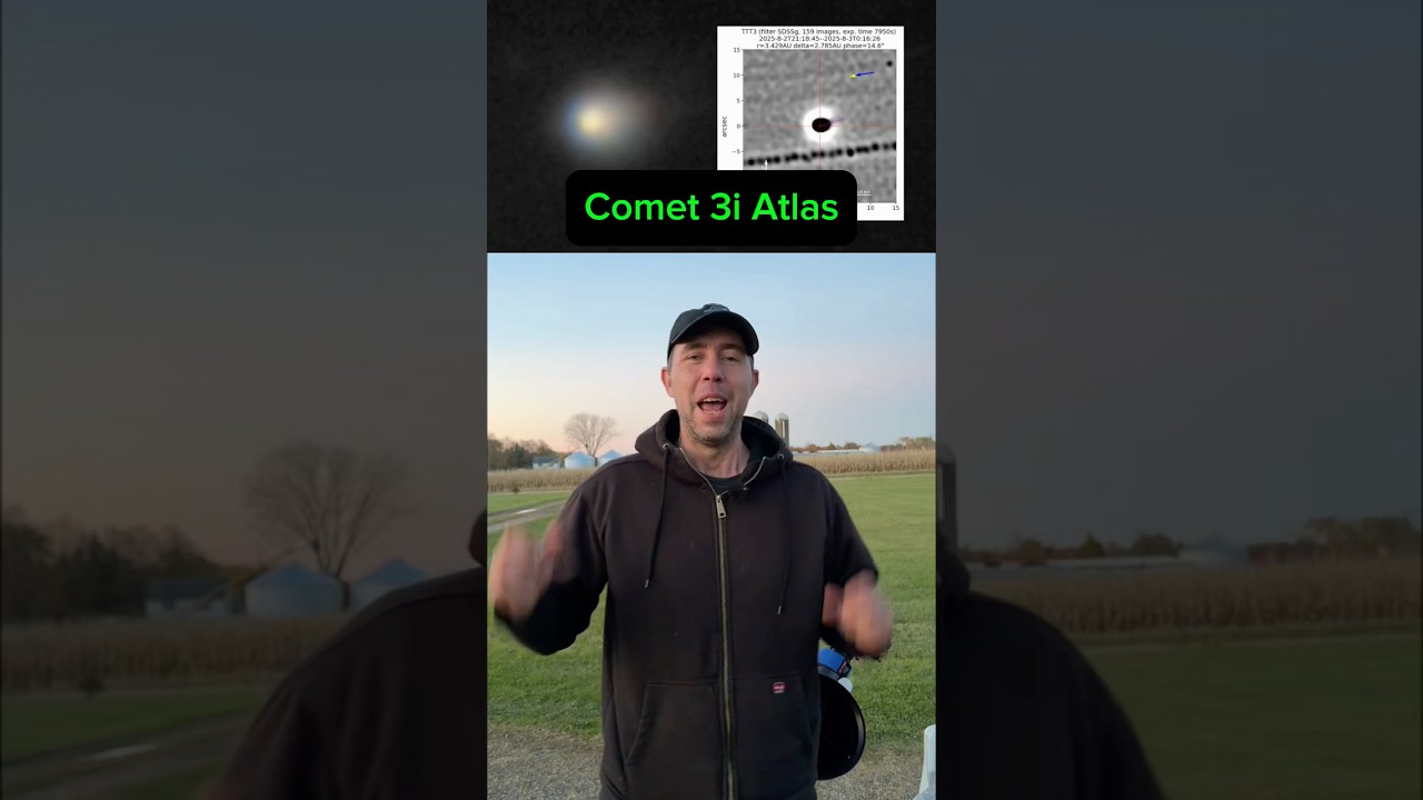 Clear Night! See Comet 3i Atlas, Moon & A6 Lemmon Tonight 🌙