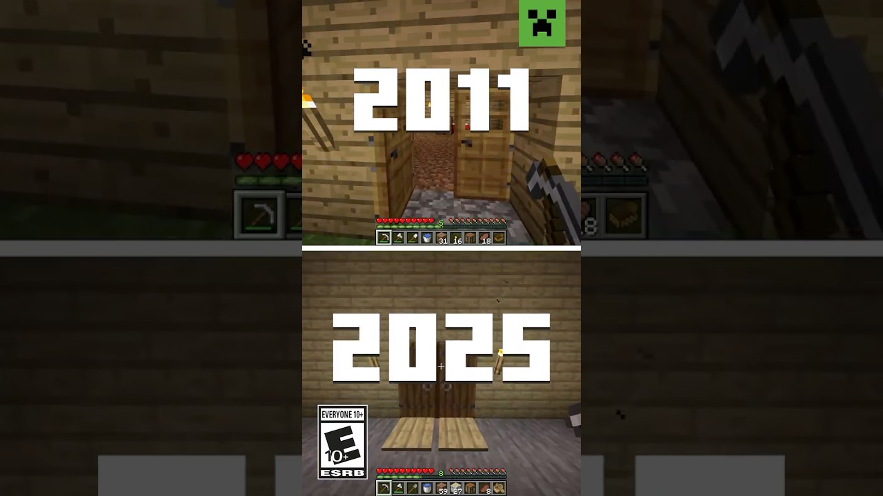 2011 Minecraft 2011 vs 2025: A Time Travel Look ⏳