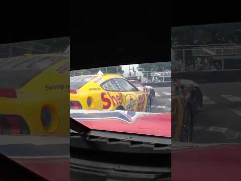 Chastain spun, then sends Logano