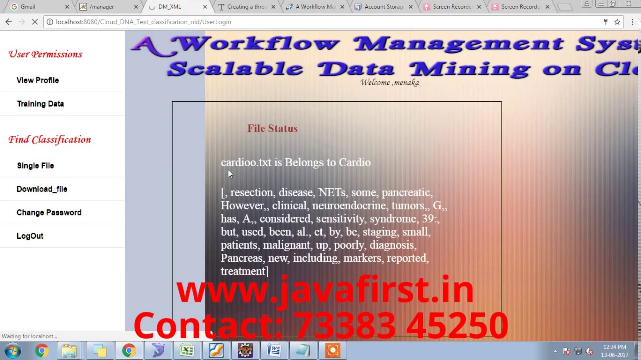 IEEE 2017:A Workflow Management System for Scalable Data Mining on Clouds