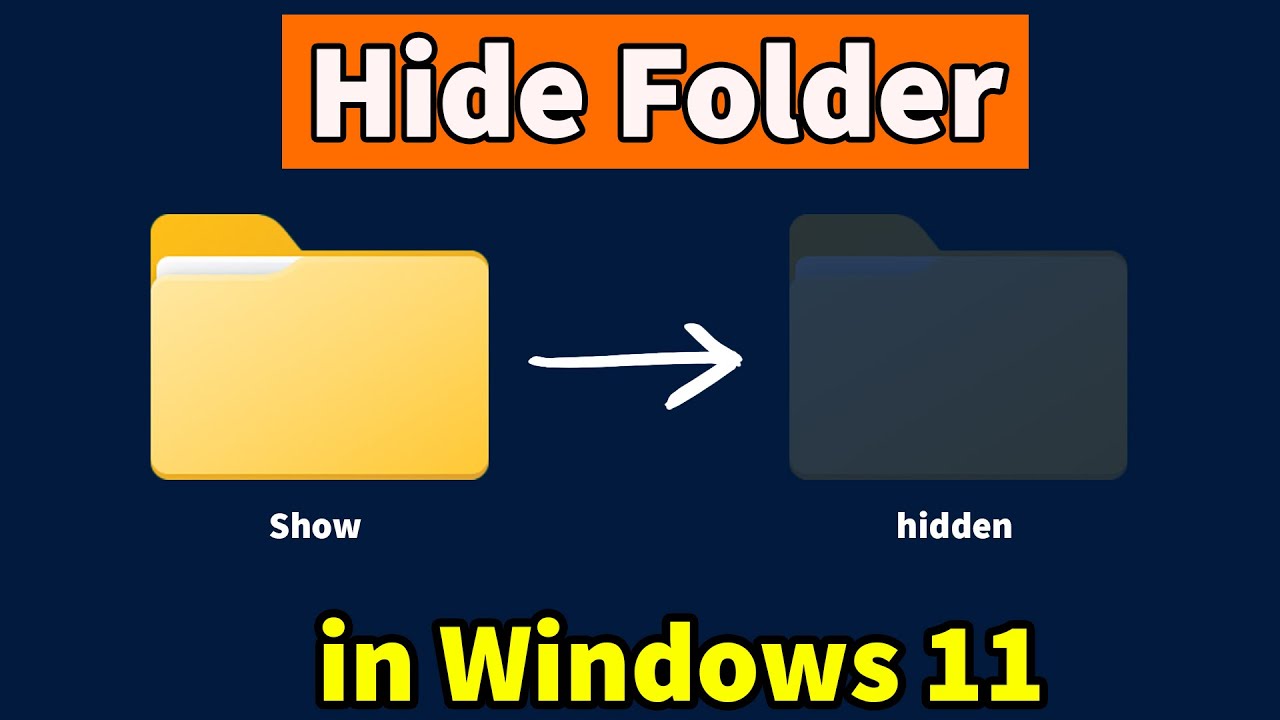Easiest Way to Hide and Show Folders in Windows 11 ποΈ