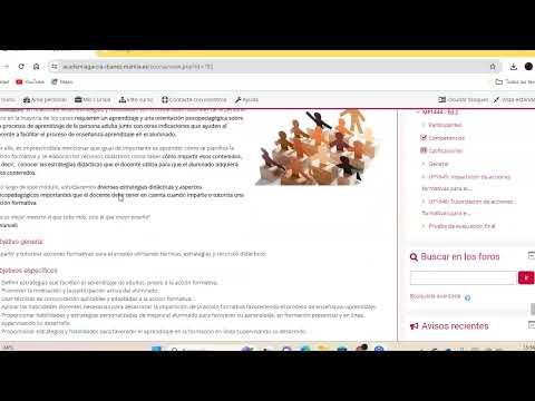 video tutorial plataforma docencia para la formación