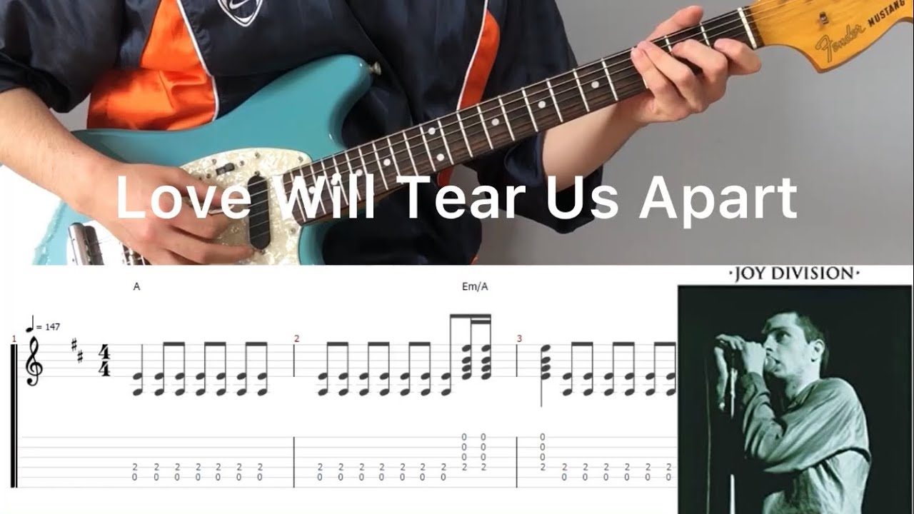 Joy Division - Love Will Tear Us Apart  (guitar cover with tabs & chords)