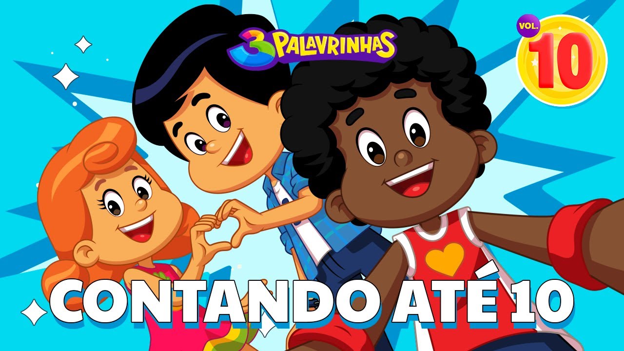Contando até 10 - 3 Palavrinhas Vol. 10 🎶