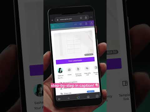 How to save a printable as a PDF file in Canva