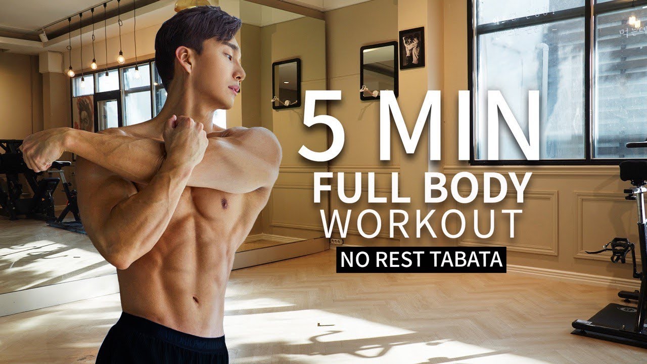 No Gym Full Body Fat Loss Workout 💪 | 5 Min Tabata