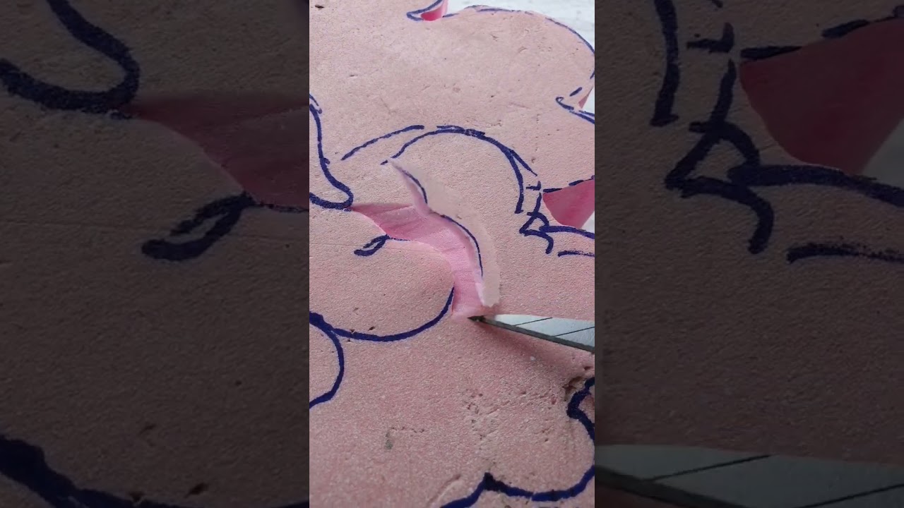 Foam Carving & Cement Art 🖌️