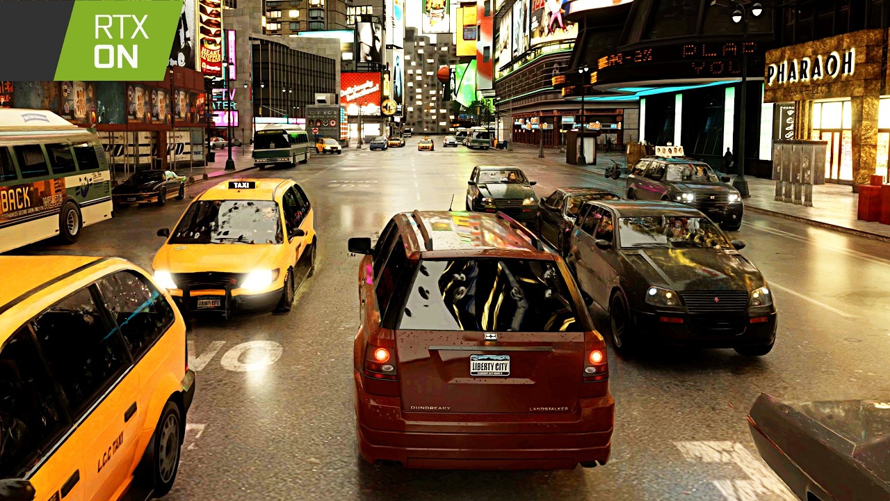 GTA IV - RTX Remix Path Tracing 2026 Textures 4k Graphics Mod! RTX 5090 Max Settings!