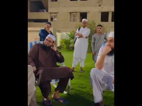 barkat Ahmed ki mastiyen moulane Tariq Jameel k sath #youtubeshorts #ahmedkhan #barkat #uzmi #moulan