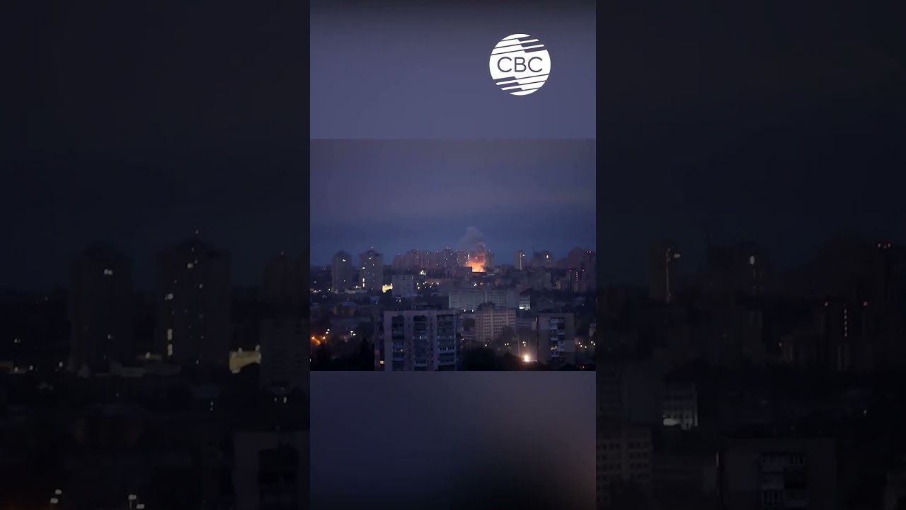 Киев под мощными взрывами во время атаки России