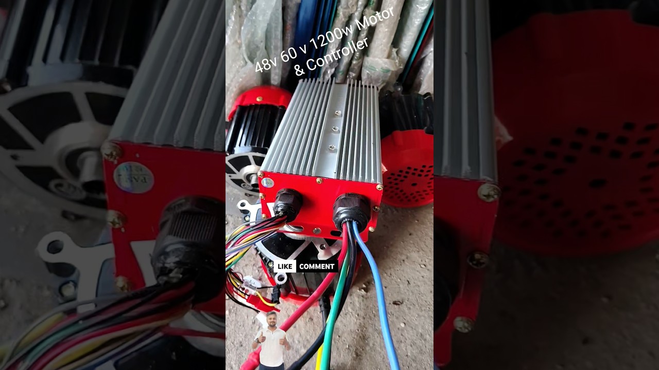 shine web bldc e rickshaw motor and controller 48v 60v 1200w #gopalteach4u #48v60v1200w #bldcmotor