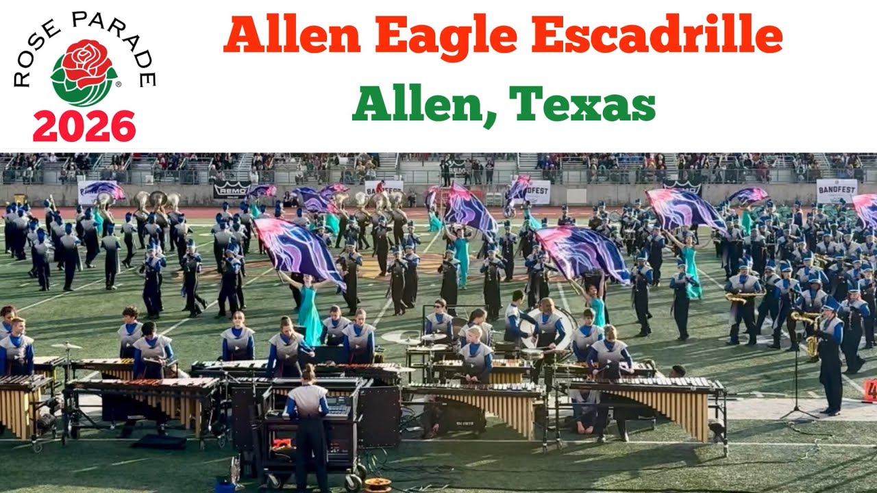 Allen Eagle Escadrille at Rose Parade BANDFEST 2026 🎺