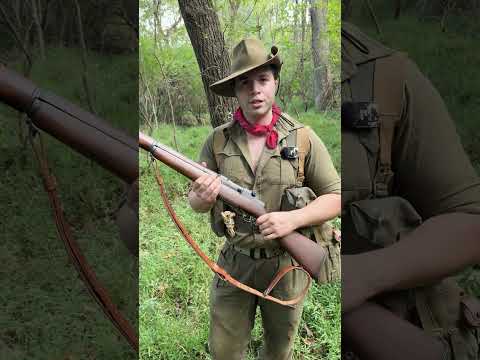 Improvised Rifle Sling of WW2 #militaryhistory #history #military #wwii #ww2