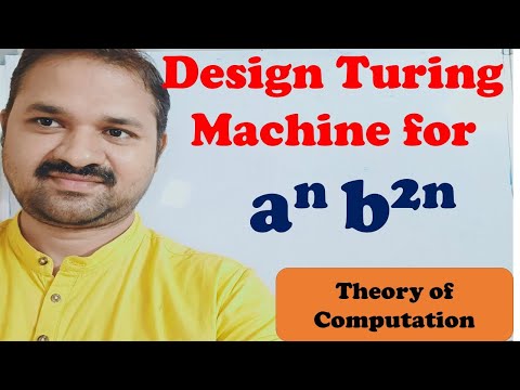 Turing Machine for a^n b^2n || Design || Construct || TOC || FLAT || Theory of Computation