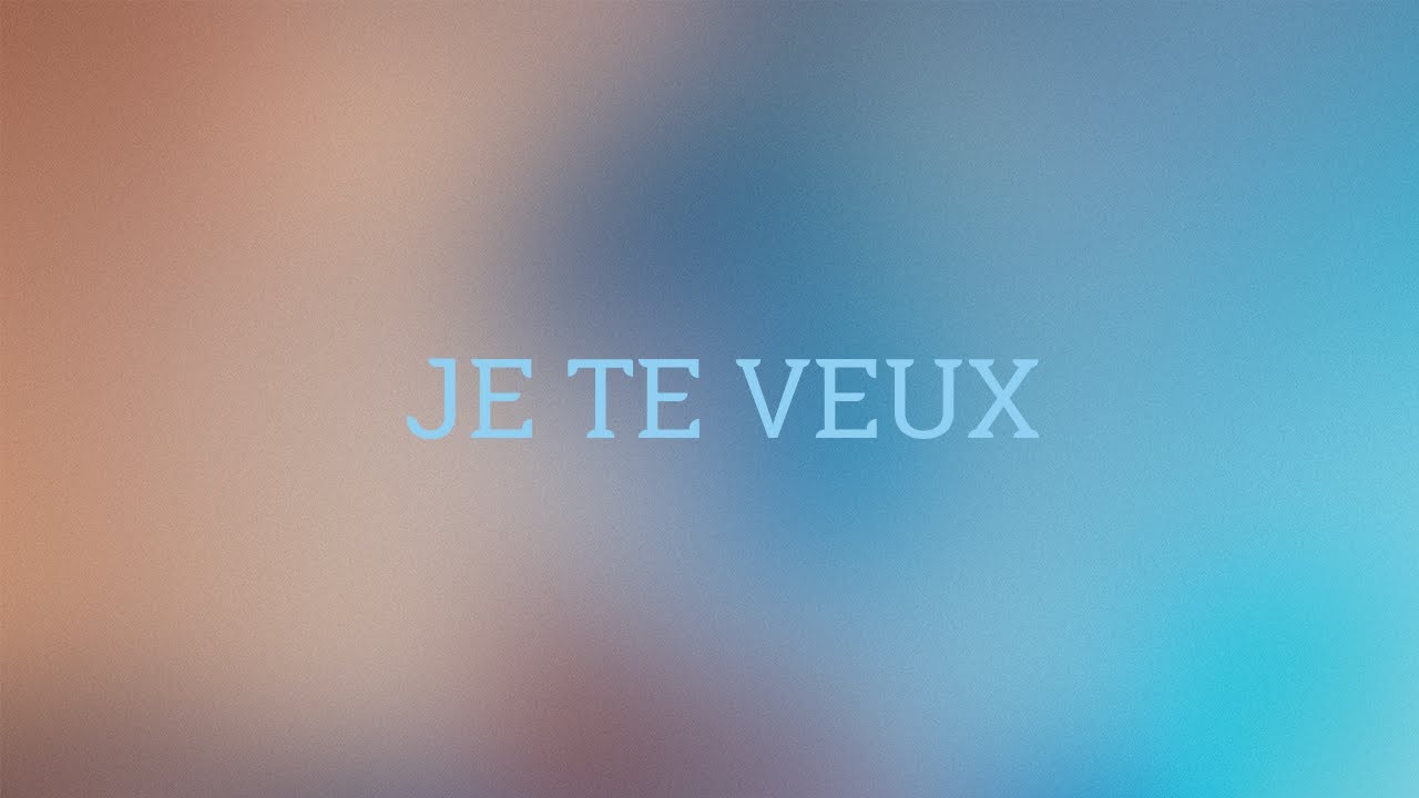 Jérémy Frerot - Je te veux (Lyrics Video) 🎶