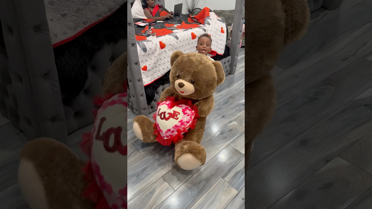 Mj tries to steal mommy bear for his girlfriend #shorts