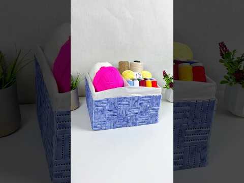 Don’t toss your old shoe boxes — transform them into a stylish organizer! ✨#DIY #craft #organizer