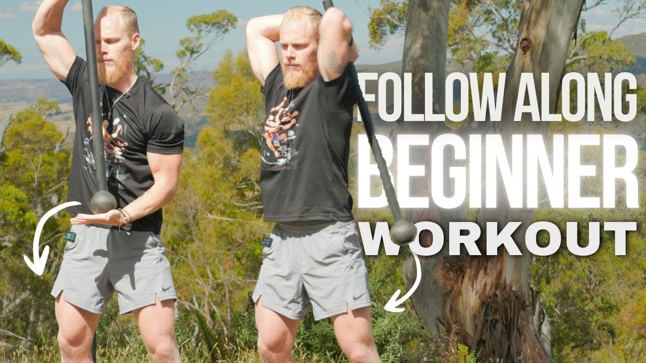 Steel Mace Beginner Workout & Ball Squat 🏋️‍♂️