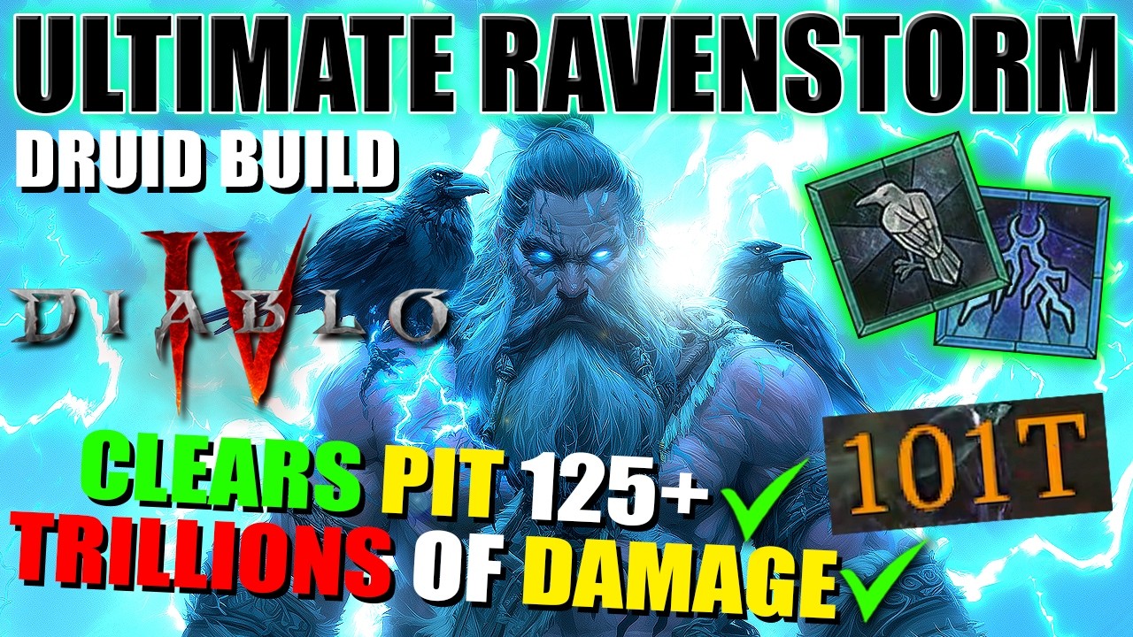 Diablo 4: Ultimate Ravenstorm v2.0 Druid Build – 3x More Damage & Endgame Dominance 🐦
