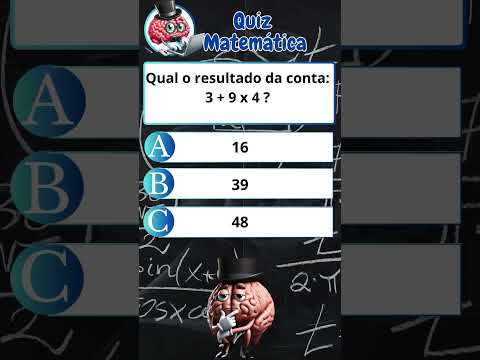 Teste seus conhecimentos em Matemática! #quiz #matematica