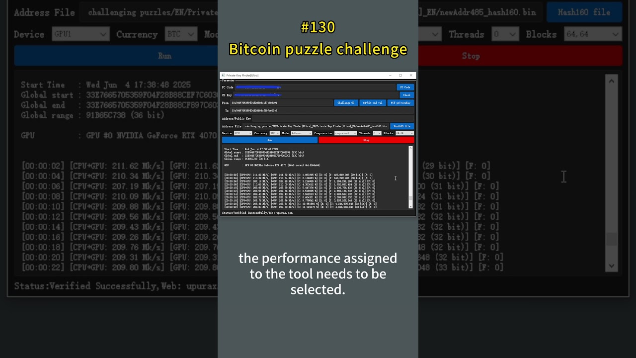 Watch a Live Demo of Cracking 130 Bitcoin Private Keys π