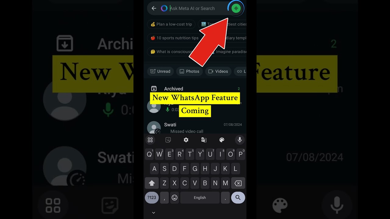 Chat with Meta AI on WhatsApp Using Voice 🎙️