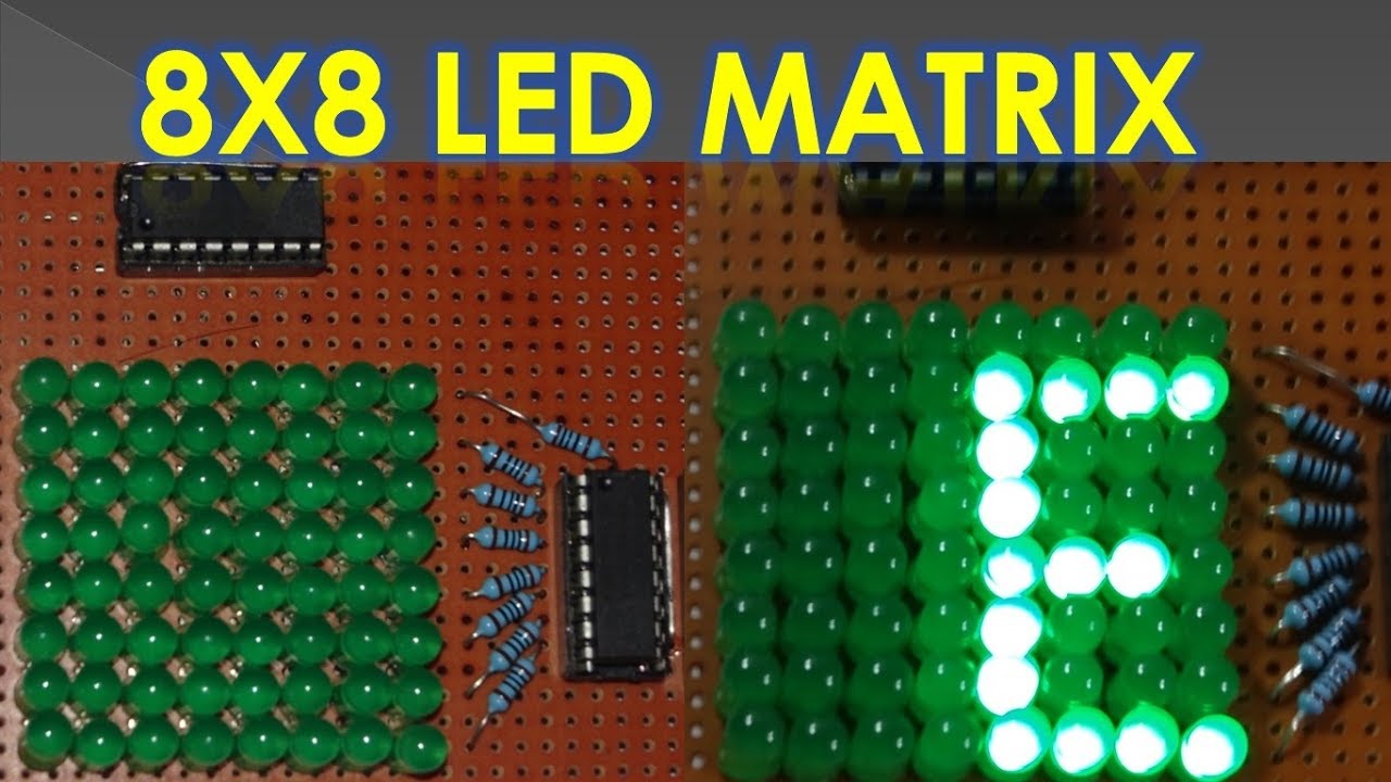 Build an 8x8 LED Matrix | Easy Guide