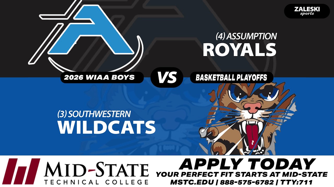 Assumption vs Southwestern | 2026 WIAA Basketball Final 🏀