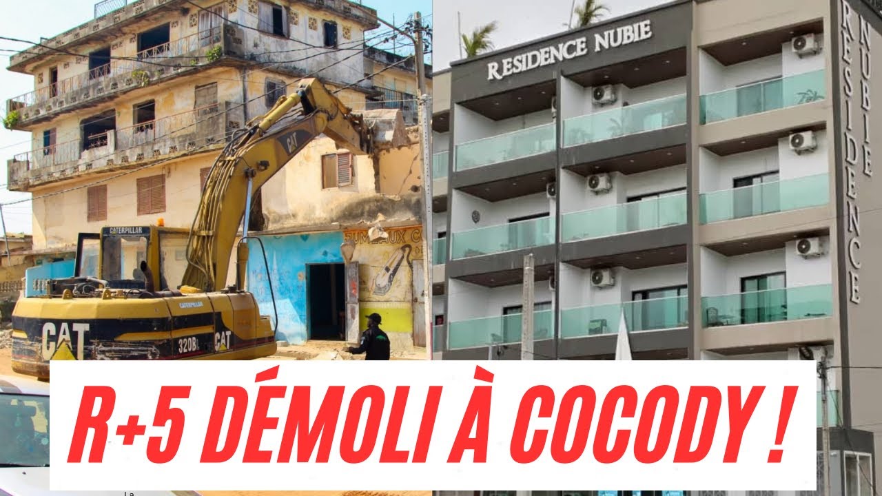 Cocody : Démolition évitée d’un immeuble R+5