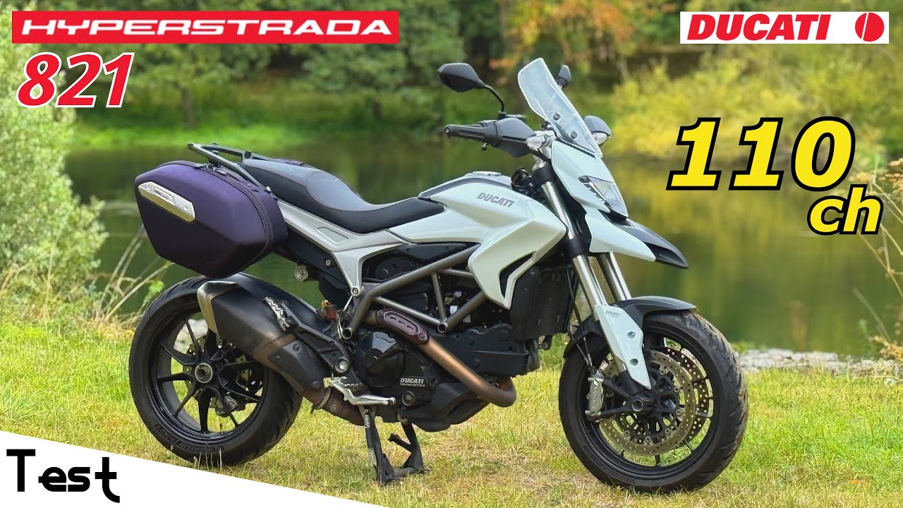 "Test" La fusion entre Hypermotard et Multistrada 😍 "Ducati Hyperstrada 821 de 2013"