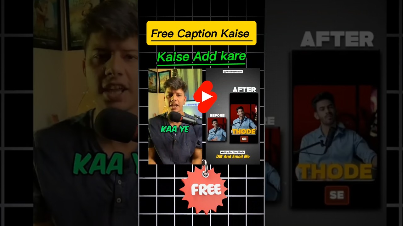 Free Auto Caption Generator for Shorts & Videos 🎥