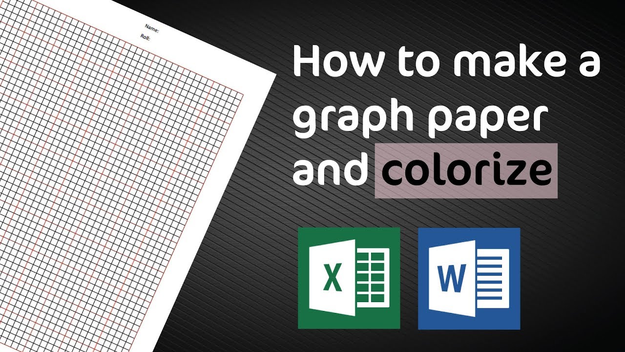 Create Graph Paper in Excel & Word 📊
