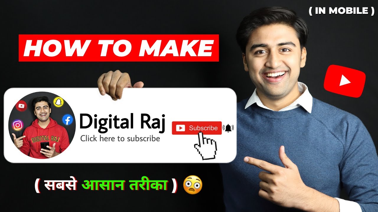 Create Green Screen Subscribe Button Animation on Mobile 🔔