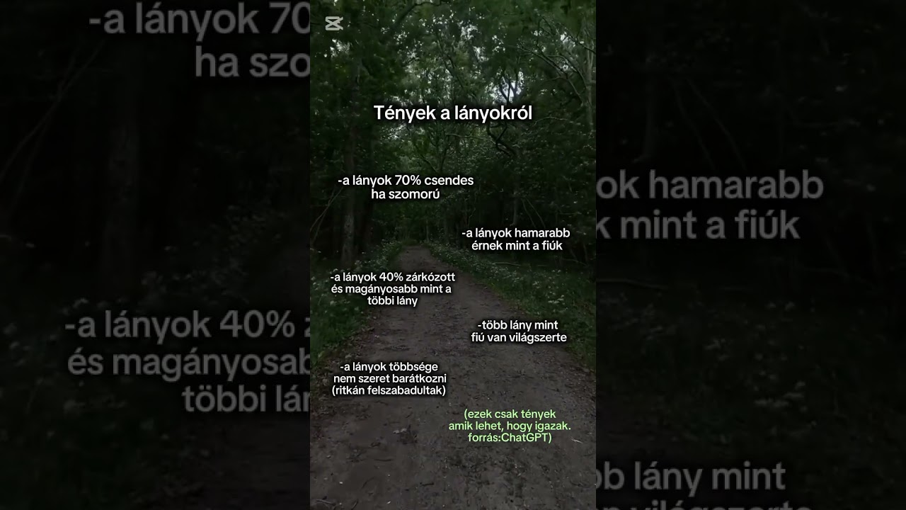 Lányokról tények 🔥