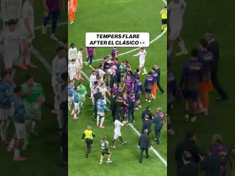 Lamine Yamal & Dani Carvajal spark CLASH in Barcelona vs. Real Madrid #soccer #futbol #barca #madrid