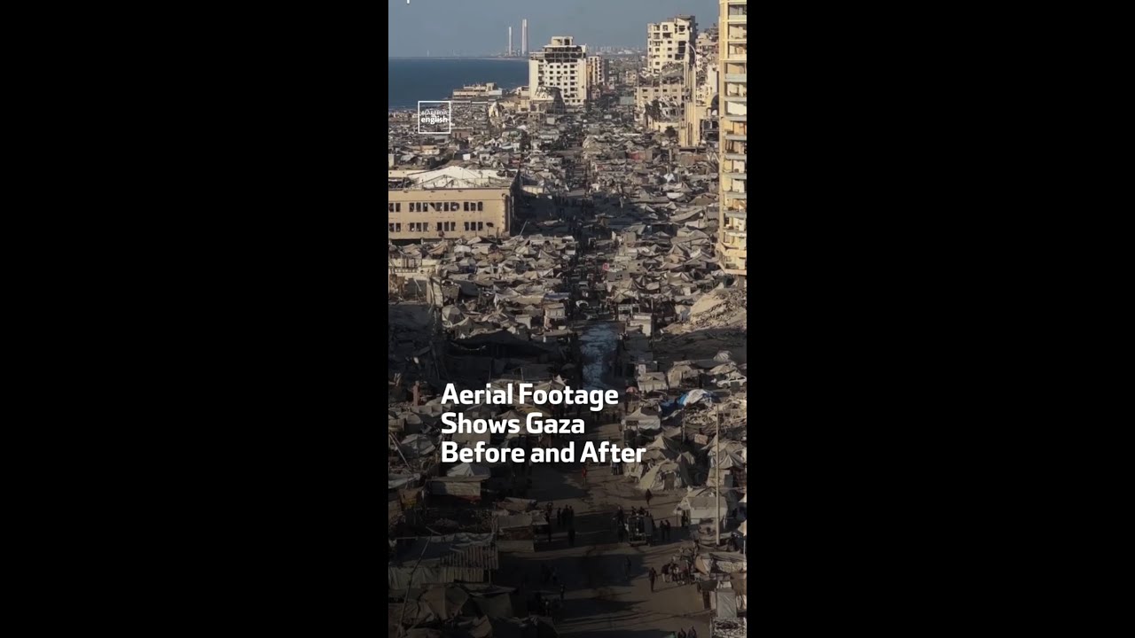Gaza: Before & After War Footage 📸